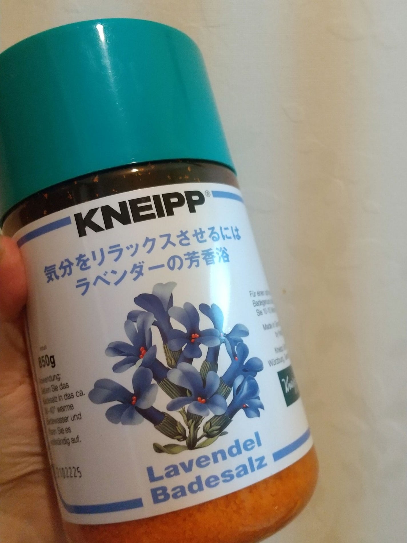 クナイプ バスソルト ラベンダーの香り/クナイプ/無機塩系入浴剤を使ったクチコミ(1枚目)