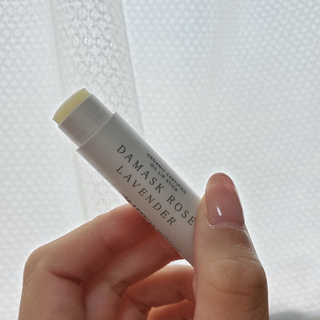 オイル リップスティック ダマスクローズ&ラベンダー/アルジェラン/リップクリームを使ったクチコミ(2枚目)