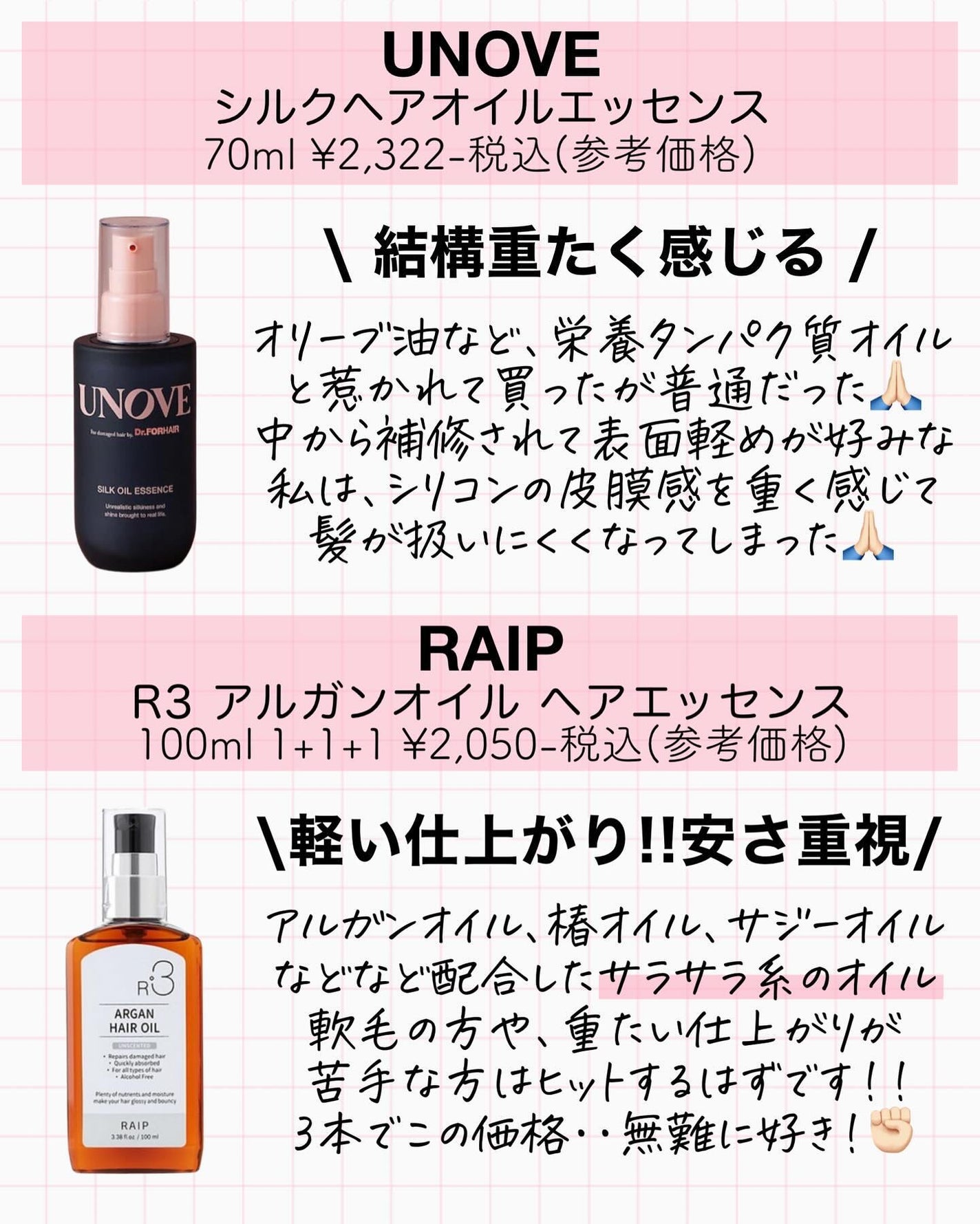 ライプ R3 アルガン ヘアオイル/RAIP/ヘアオイルを使ったクチコミ(4枚目)