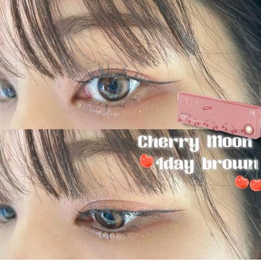 くりりんおめめになれる大人気カラコン！

PoplensのCherry moon brown🍒🌙
私はワンデー！


名前からかわいい人気のカラコン🤤


スペックは、

全直径 [DIA]	14.2m