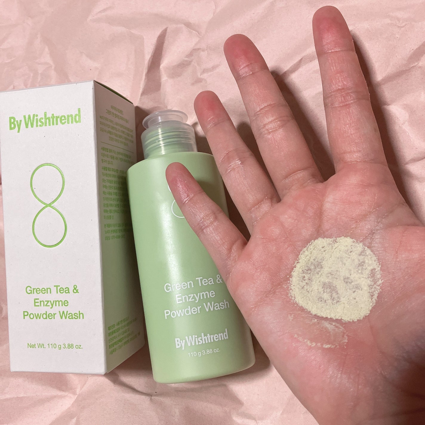 グリーンティー&エンザイムパウダーウォッシュ/By Wishtrend/洗顔パウダーを使ったクチコミ(2枚目)