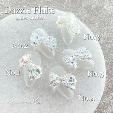 azu./azu.nails on LIPS 「S♡MintDazzleFlake-glassseries-本..」（3枚目）