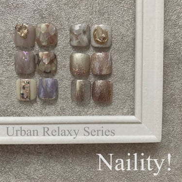 Naility!様 夏限定カラー2021
Urban Relaxy Serise
を使用したフットのデザインです♡

#フットネイル #ニュアンスネイル  #綺麗めネイル #Naility! #Nail