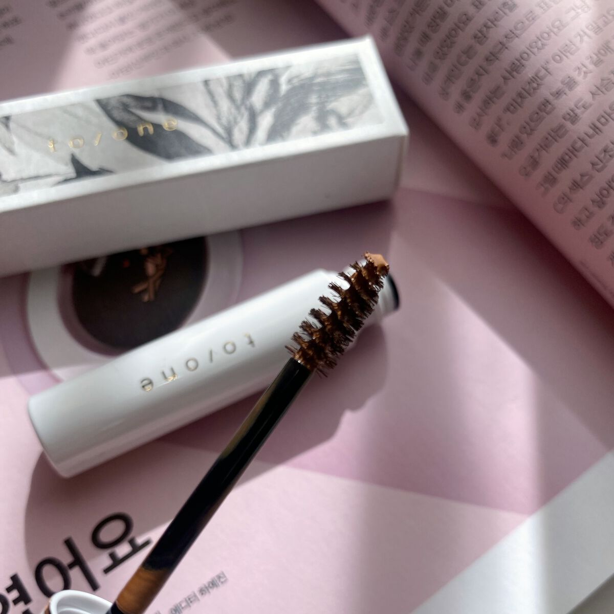 トーン アイブロウマスカラ/to/one/眉マスカラを使ったクチコミ（3枚目）