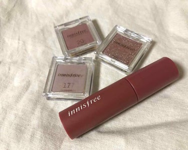 ◎innisfree

  #マイアイシャドウ (約550円) 
※全てQ10でのタイムセール時の値段です。

＊shimmer17  
細かいラメ、透け感があるくすんだラベンダー
＊shimmer20