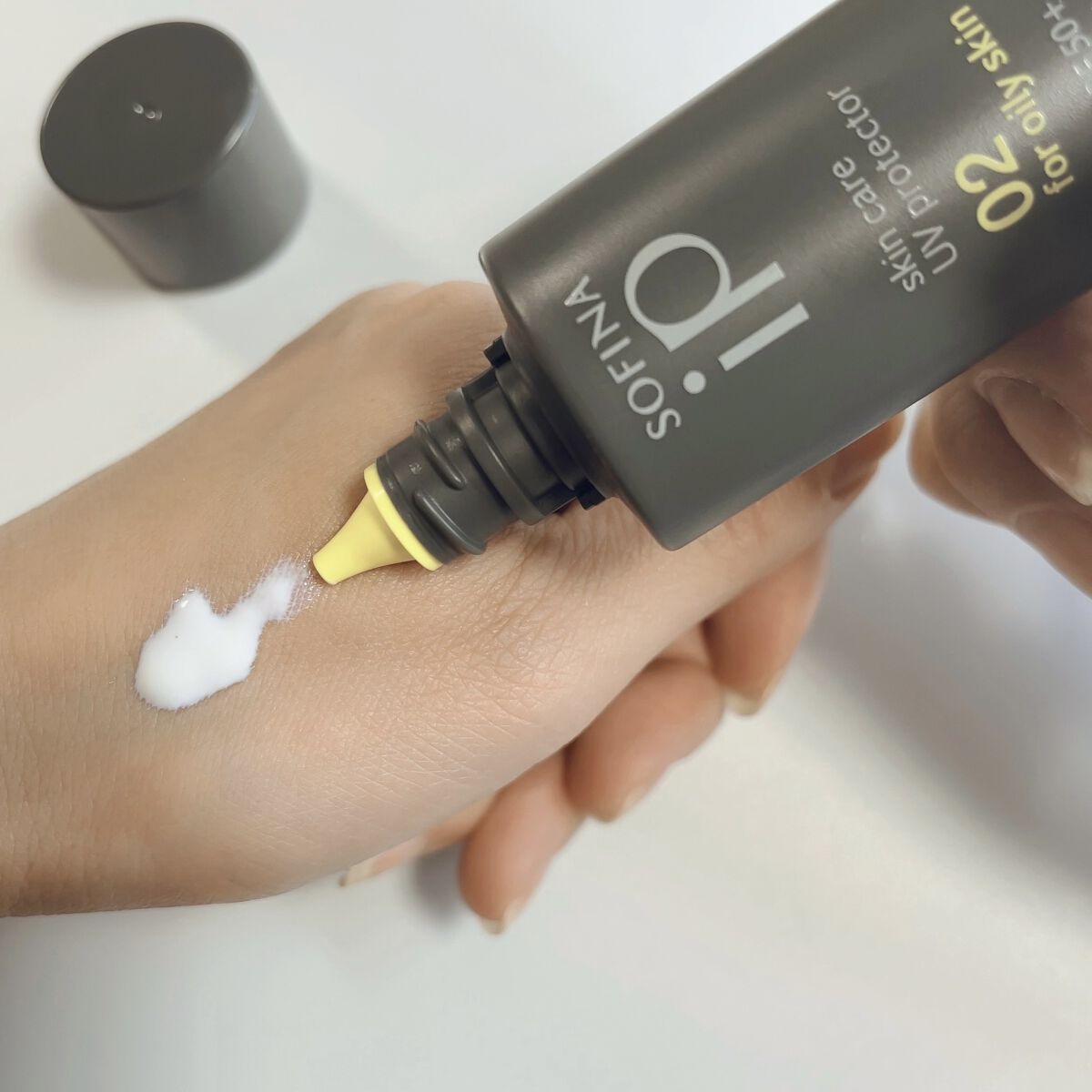 ソフィーナ iP スキンケアUV 01乾燥しがちな肌環境 SPF50+ PA++++/SOFINA iP/日焼け止めクリームを使ったクチコミ（3枚目）