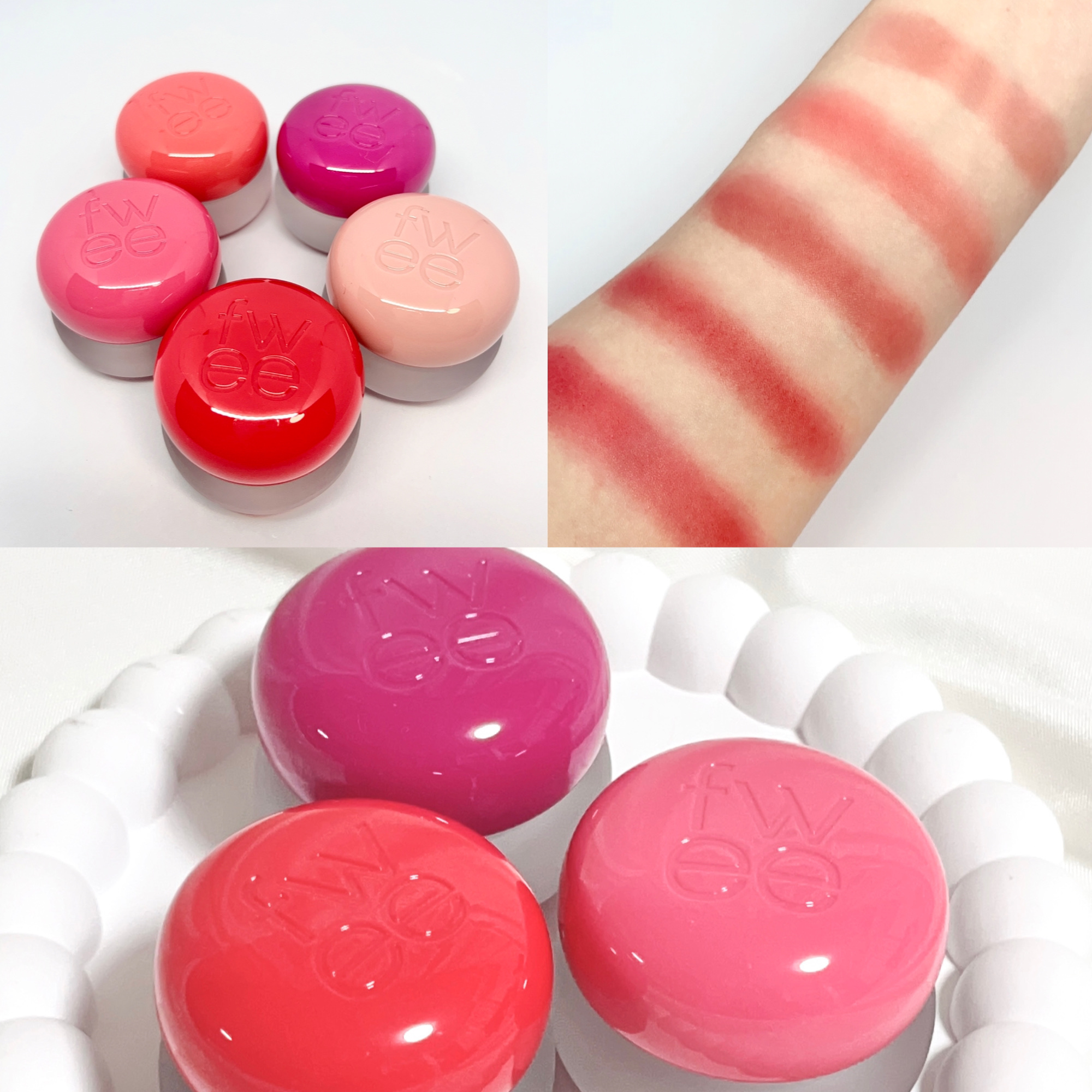 リップアンドチーク ブラーリープリンポット/fwee/口紅を使ったクチコミ（3枚目）