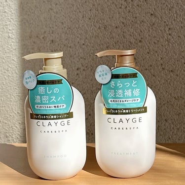 『 CLAYGEシャンプー / トリートメントSR 』 
⁡
〜＊＊〜 癒しの濃密スパ美容 〜＊＊〜
⁡
◆◇◆地肌や髪の汚れをクレイで吸着、泡パックでWケア！
既存のベントナイトに加えて、炭の4倍の吸