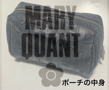 MARY QUANT ポーチのクチコミ「MARY QUANT
オーバルポーチ（ブラック）
🪸ーーーーーーーーーーーーーーーーーーーー
.....」（1枚目）