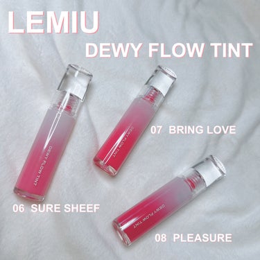 いつもご覧頂きありがとうございます♥️

本日は

LEMIU

DEWY FLOW TINT
06  SURE SHEEF
07  BRING LOVE
08  PLEASURE

@lemiu.jp