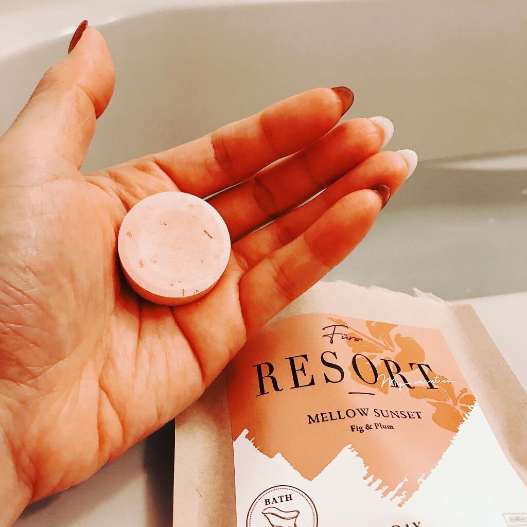 Furo RESORT MELLOW SUNSET（フューロリゾート　メローサンセット） 1回分/Furo/炭酸系入浴剤を使ったクチコミ（2枚目）