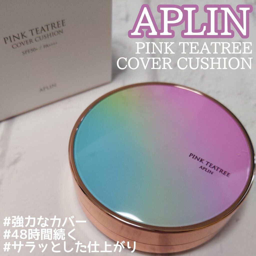 ピンクティーツリーカバークッション/APLIN/クッションファンデーションを使ったクチコミ(1枚目)