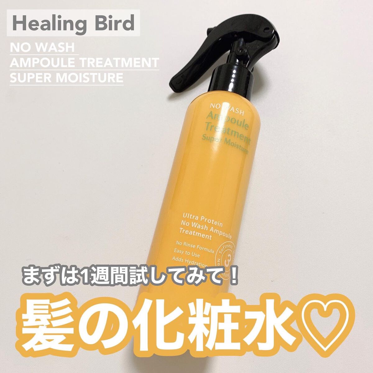 ノーウォッシュセラム　トリートメント/Healing bird/ヘアオイルを使ったクチコミ（1枚目）