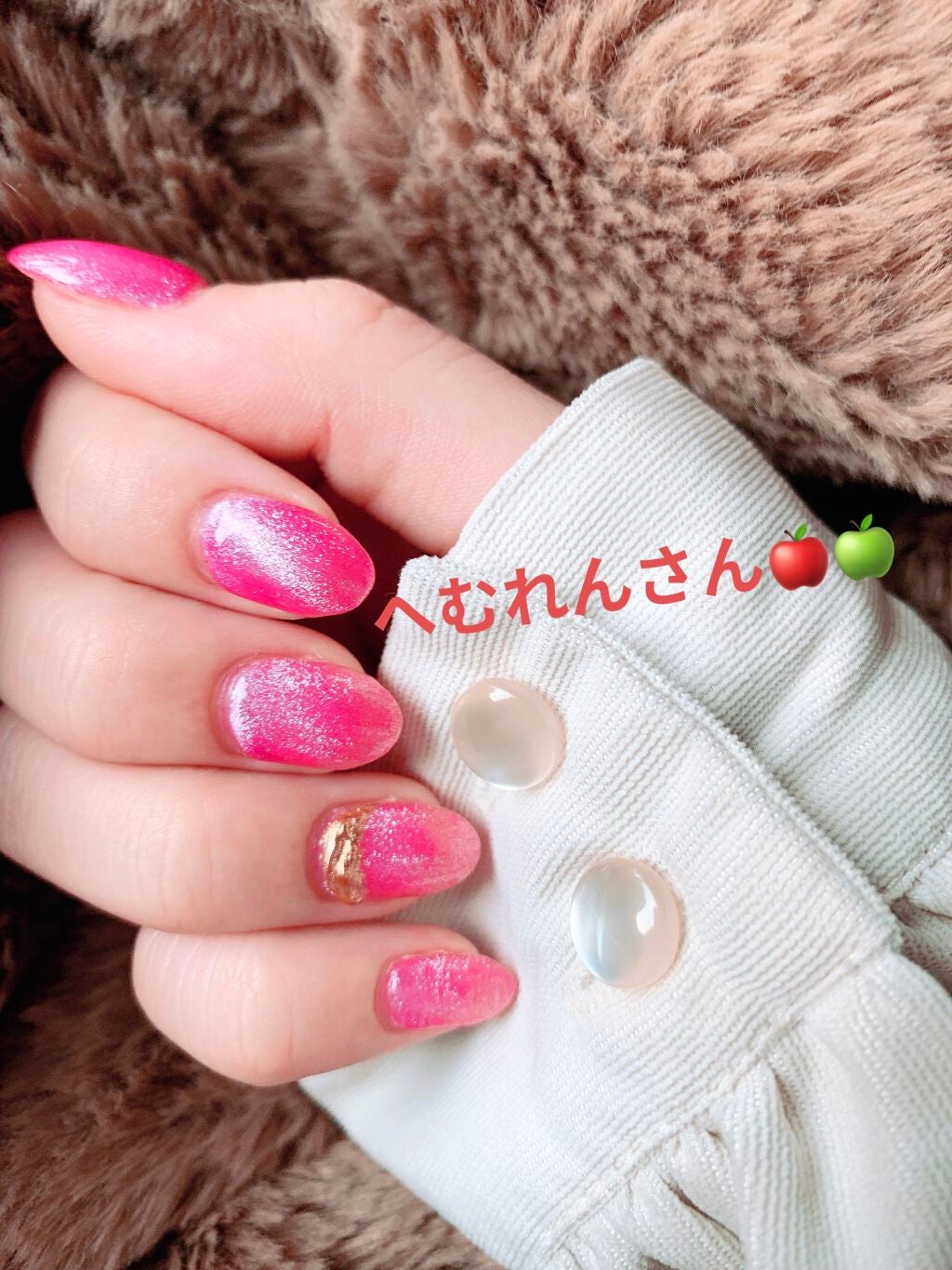 へむれんさん🍎🍏 on LIPS 「今回のネイル〜💅👏🏼まあ、したのは1週間前なんですけどね((な..」(1枚目)