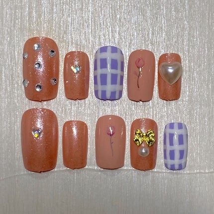 しずくネイルシール/キャンドゥ/ネイルシールを使ったクチコミ(2枚目)