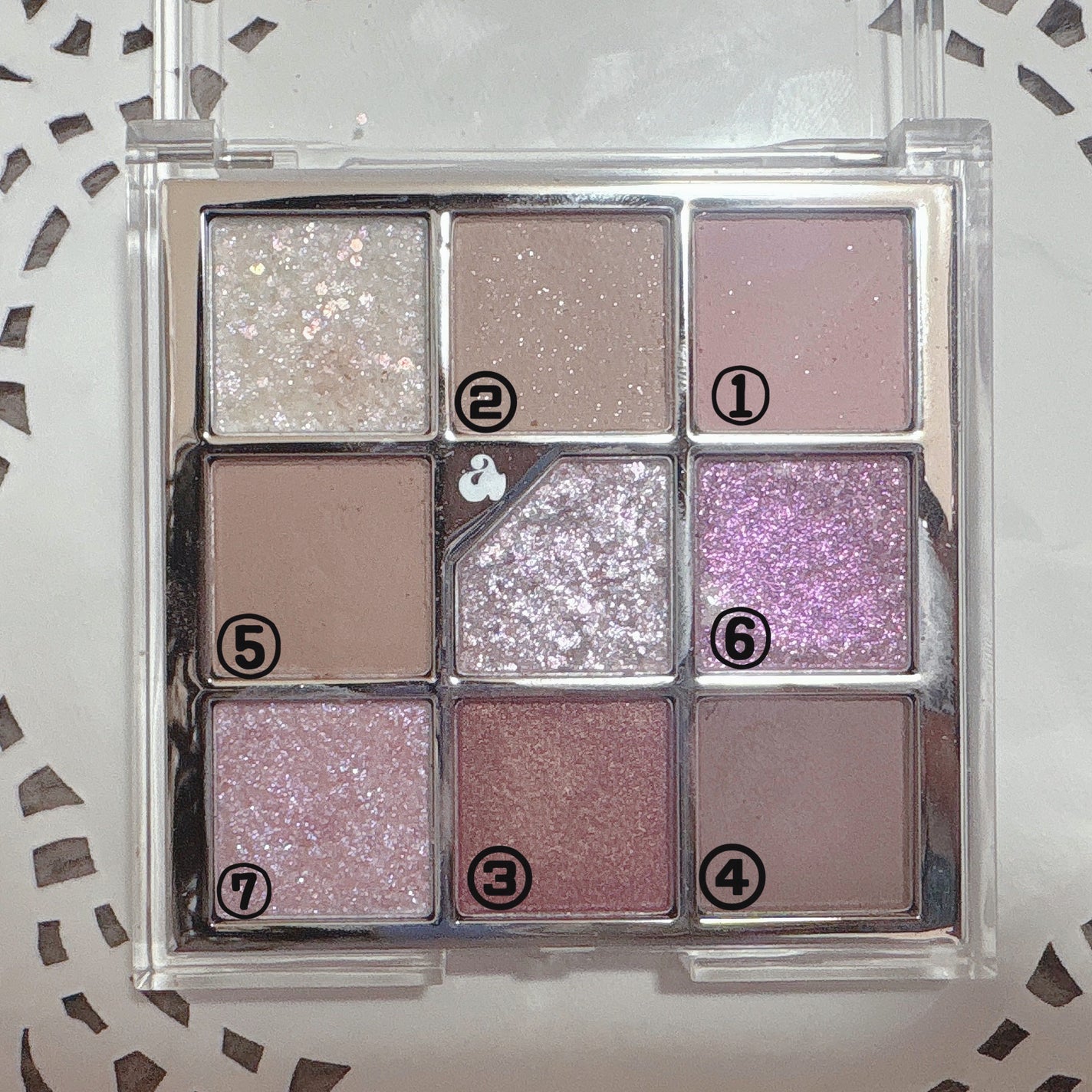 グリッターペディアアイパレット/unleashia/アイシャドウパレットを使ったクチコミ(3枚目)