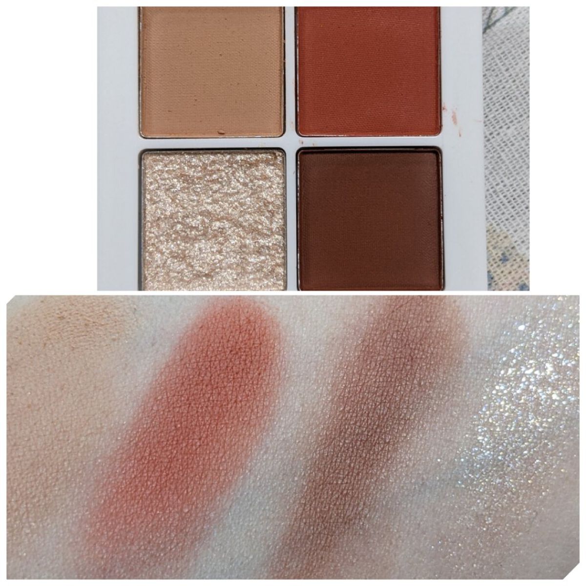 プチポケットアイシャドウパレット 04 Florence Duomo(フローレンスドゥオーモ)/SO GLAM/アイシャドウパレットを使ったクチコミ（2枚目）