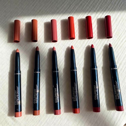 レブロン カラーステイ マット ライト クレヨン/REVLON/口紅を使ったクチコミ(5枚目)