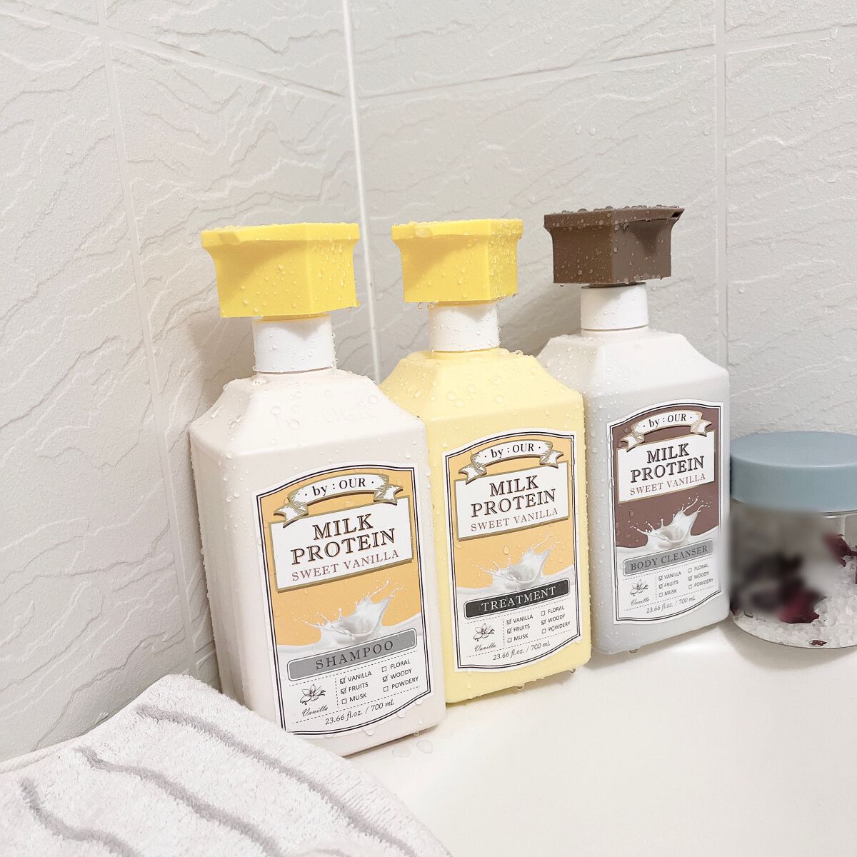 ミルクプロテイン ボディクレンザー スイートバニラ/by : OUR/ボディソープを使ったクチコミ（1枚目）