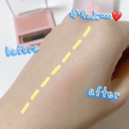 フーミー シングルブラッシュ/WHOMEE/パウダーチークを使ったクチコミ(2枚目)