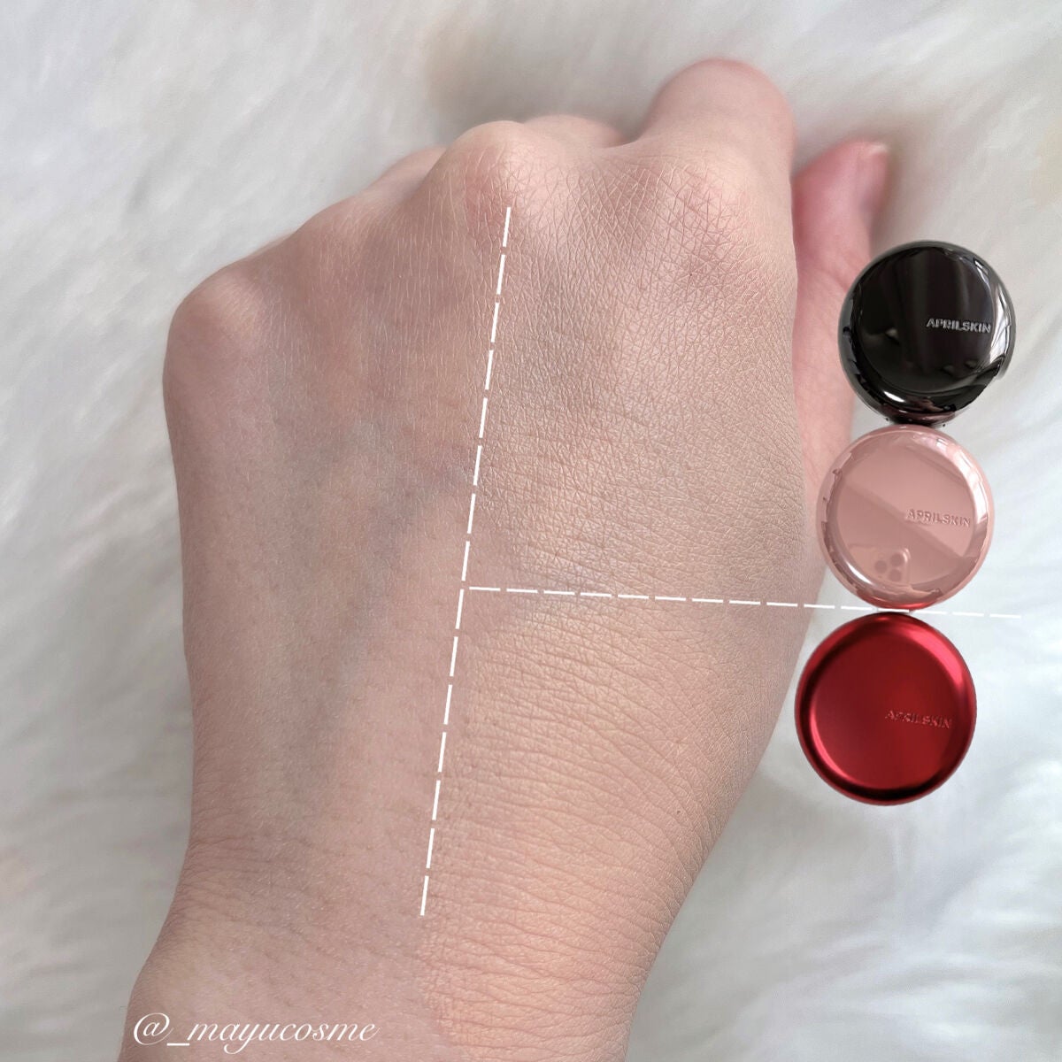 ハイパーカバーフィットクッション グラファイト/APRILSKIN/クッションファンデーションを使ったクチコミ(7枚目)