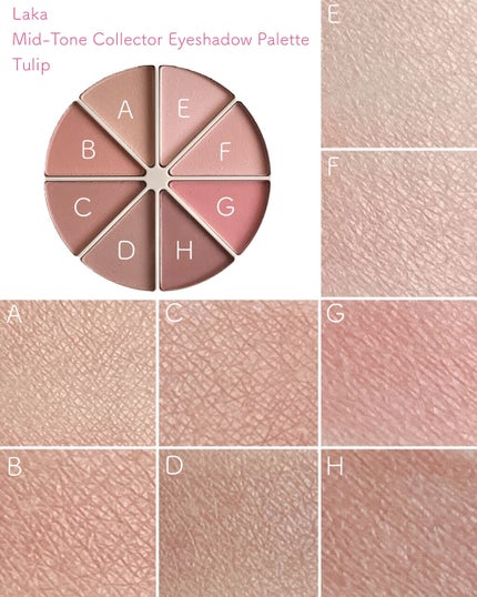 ミドルトーンアイシャドウコレクターパレット/Laka/アイシャドウパレットを使ったクチコミ(4枚目)