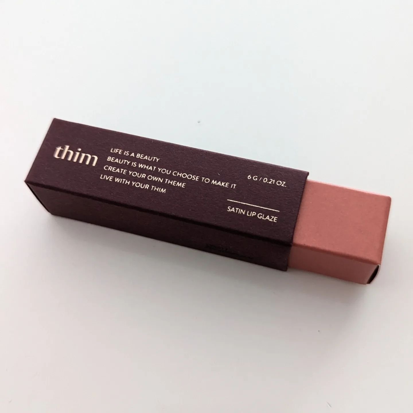 サテンリップグレイズ/thim/リップグロスを使ったクチコミ（1枚目）