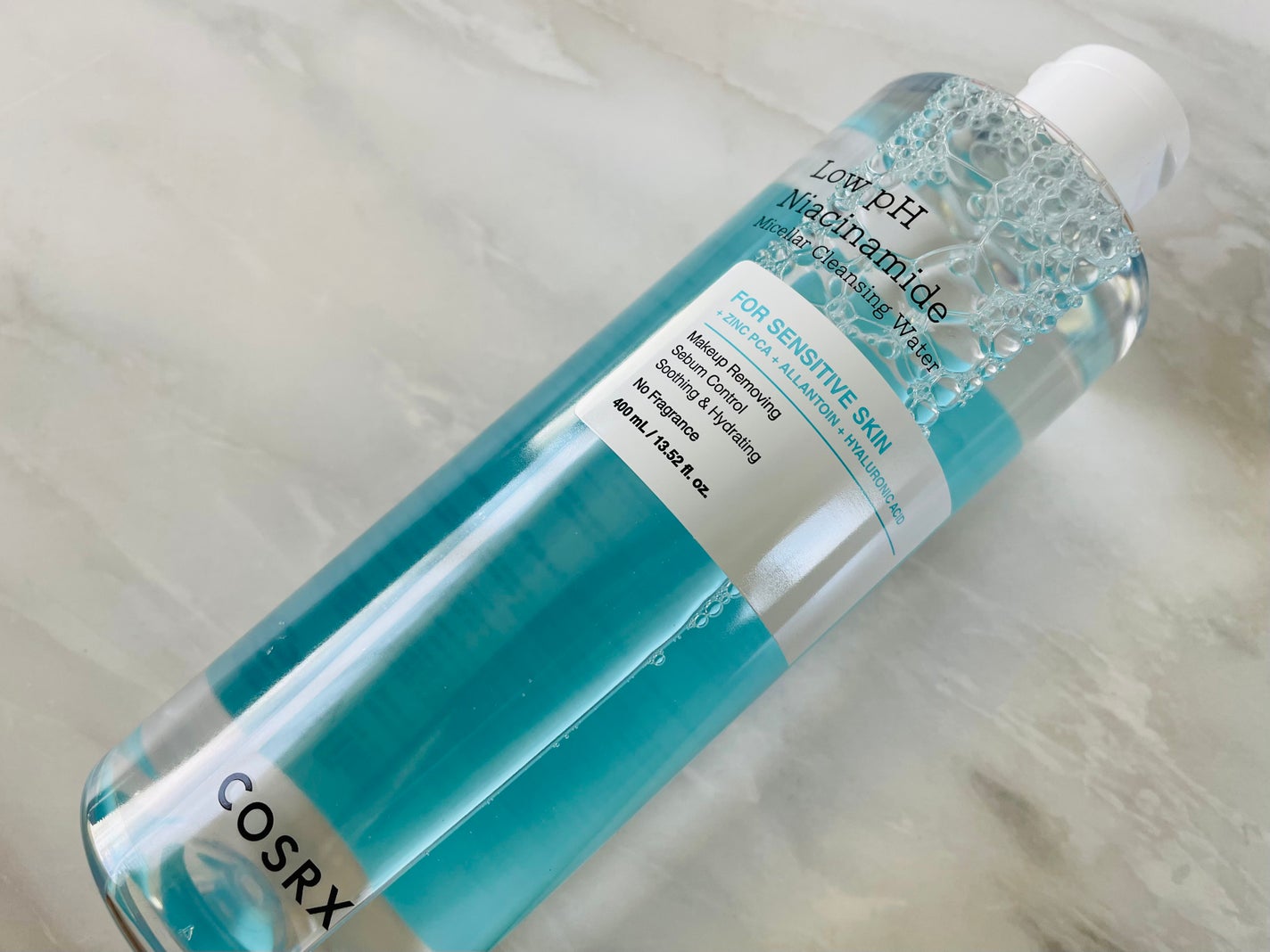 弱酸性 ナイアシンアミド ミセラークレンジングウォーター/COSRX/クレンジングウォーターを使ったクチコミ(1枚目)