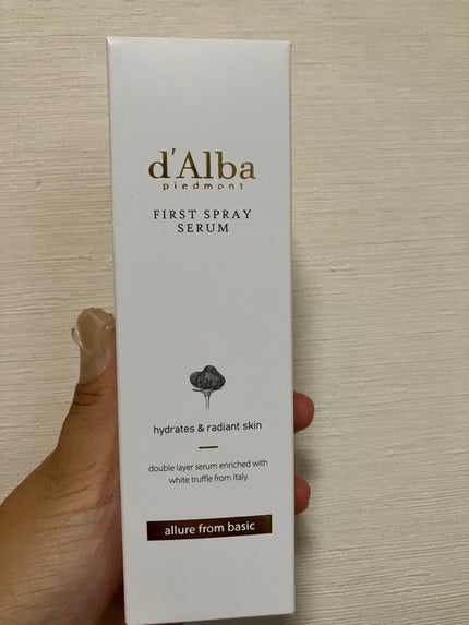 ダルバ ホワイトトリュフファーストスプレーセラム/ダルバ/ミスト状化粧水を使ったクチコミ(1枚目)