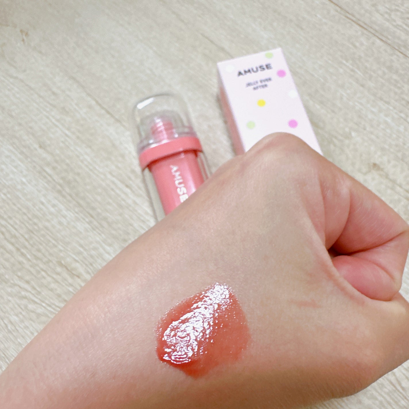 ジェルフィットティント/AMUSE/リップティントを使ったクチコミ(3枚目)