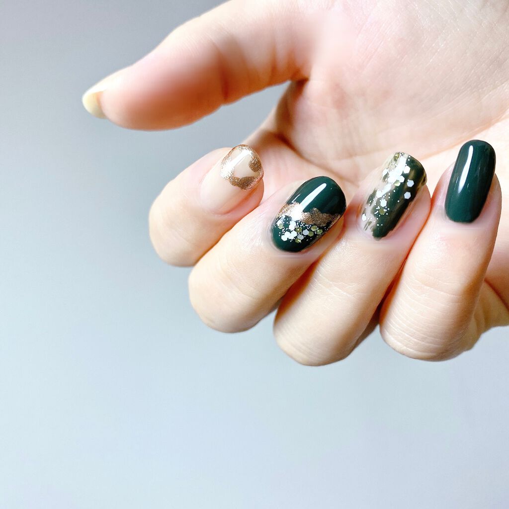 亜麻ネイル 0K01 ファーグリーン/SHIRO/マニキュアを使ったクチコミ（1枚目）