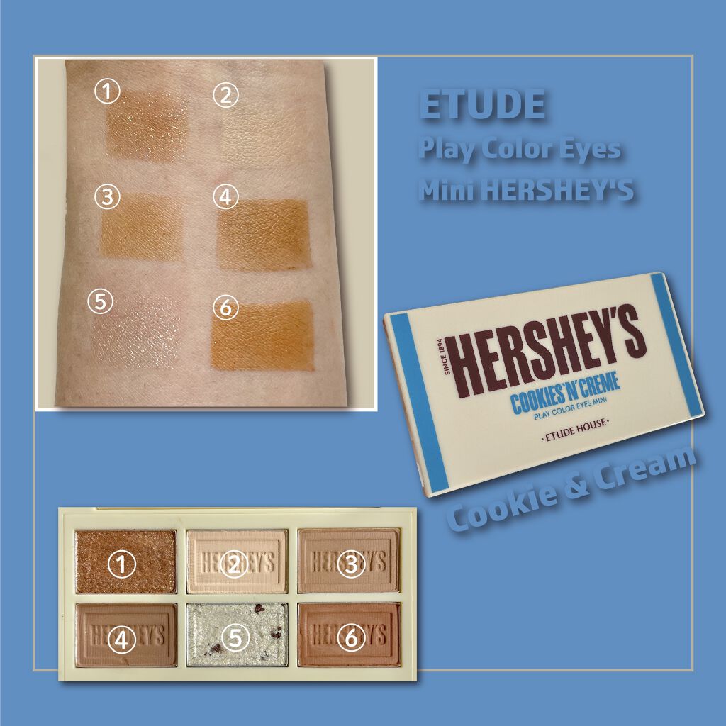 ハーシー プレイカラーアイズミニ/ETUDE/アイシャドウパレットを使ったクチコミ（2枚目）