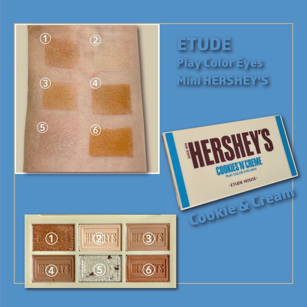 ハーシー プレイカラーアイズミニ/ETUDE/アイシャドウパレットを使ったクチコミ(2枚目)