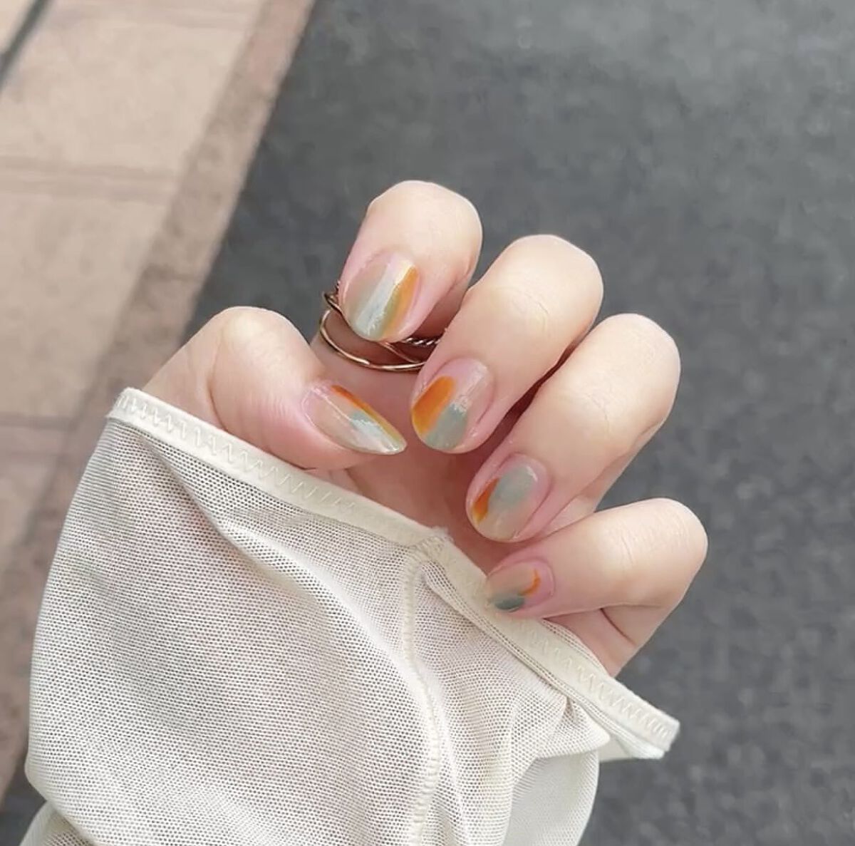 ラコララン ネイルポリッシュ 31 ボタニカルリーフ/lacoraran/マニキュアを使ったクチコミ（2枚目）