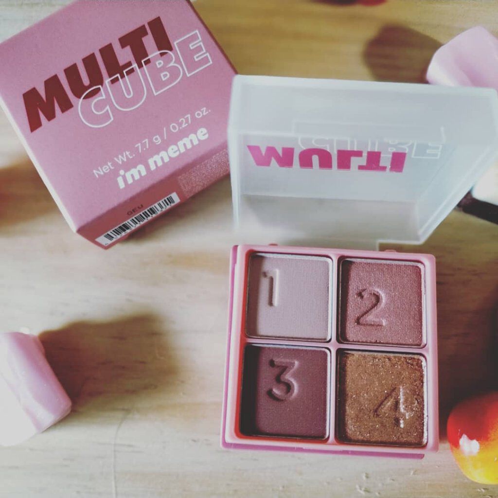 マルチキューブ 004 グラムローズ/i’m meme/アイシャドウパレットを使ったクチコミ（2枚目）