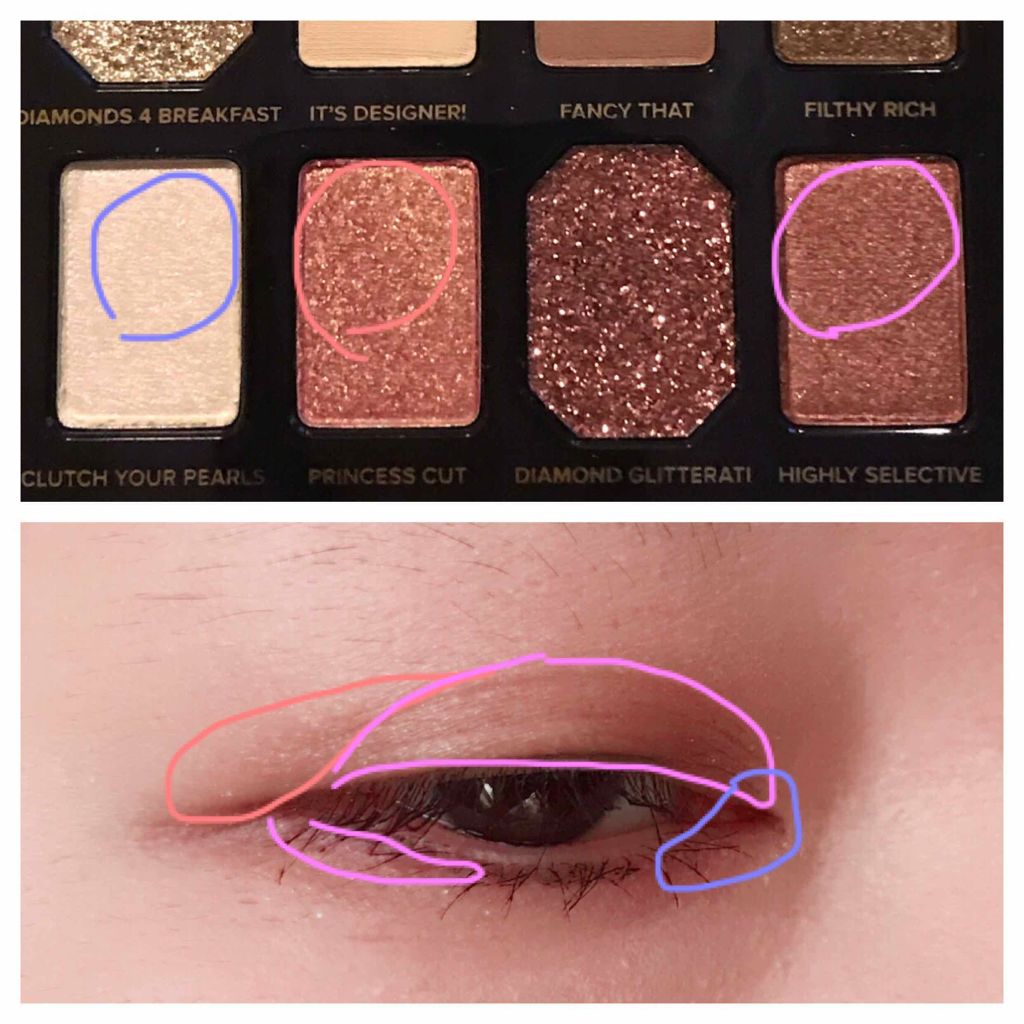 プリティーリッチ ダイアモンドライトアイシャドウパレット/Too Faced/アイシャドウパレットを使ったクチコミ（3枚目）