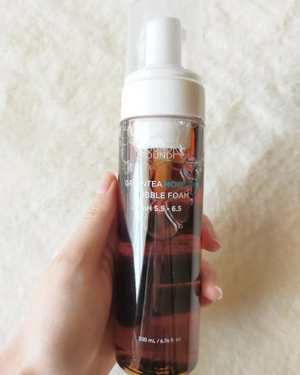 グリーンティーモイスチャーバブルフォーム/ラウンドアラウンド/泡洗顔を使ったクチコミ(4枚目)