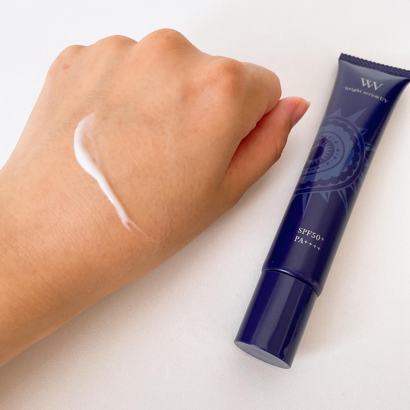 WHITE VEIL ブライトセラムUV/WHITE VEIL/日焼け止めローションを使ったクチコミ（3枚目）