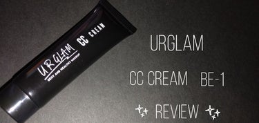 ღ25回目の投稿ღ
みなさんこんばんは🌙*ﾟ
今回は！
「URGLAM CC CREAM」のBR-1をレビューしていきます👏

┈┈┈┈┈┈┈ ❁ ❁ ❁ ┈┈┈┈┈┈┈┈

今日、2週間ぶりくらいにD