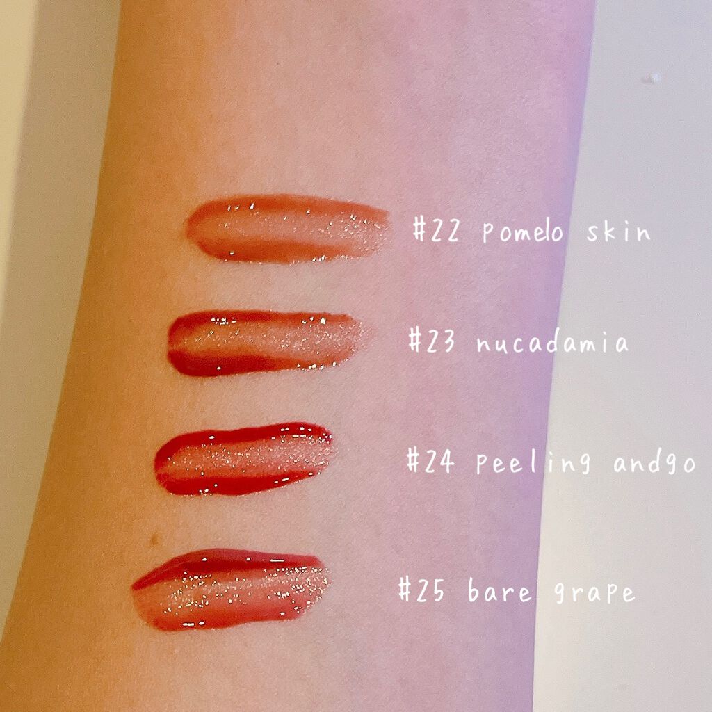 ジューシーラスティングティント/rom&nd/リップティントを使ったクチコミ（2枚目）