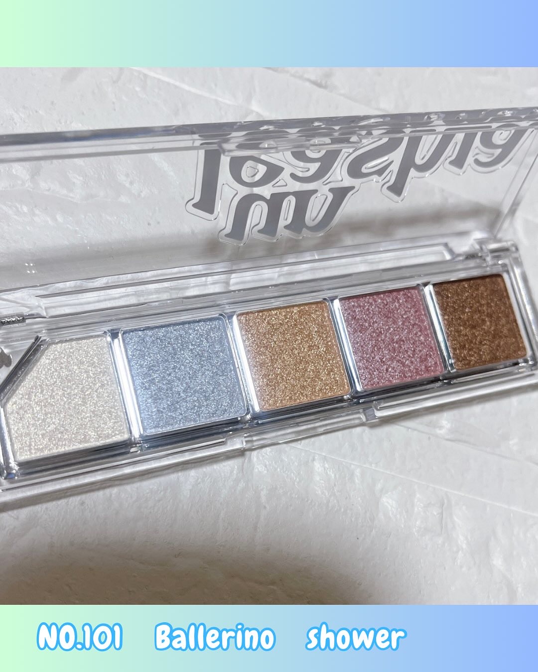 Mood Shower Face Palette/unleashia/パウダーハイライトを使ったクチコミ（3枚目）