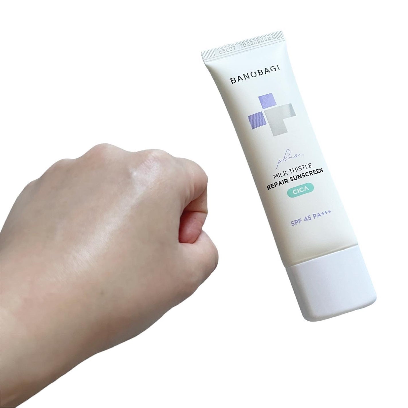 ミルクシスルリペアシカサンスクリーンプラス/BANOBAGI/日焼け止めミルクを使ったクチコミ(3枚目)