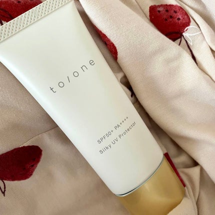トーン シルキー UV プロテクター/to/one/日焼け止めクリームを使ったクチコミ(1枚目)