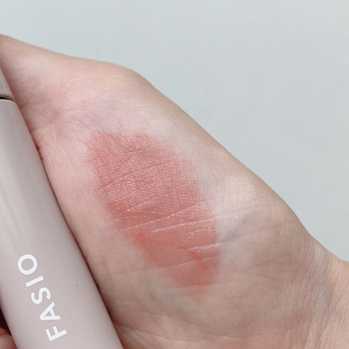 ワンデイ アートメイク ルージュ 05 Peach Beige/FASIO/口紅を使ったクチコミ（3枚目）