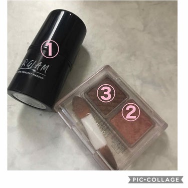 UR GLAM　FACE GLOSS STICK/U R GLAM/ジェル・クリームチークを使ったクチコミ（2枚目）