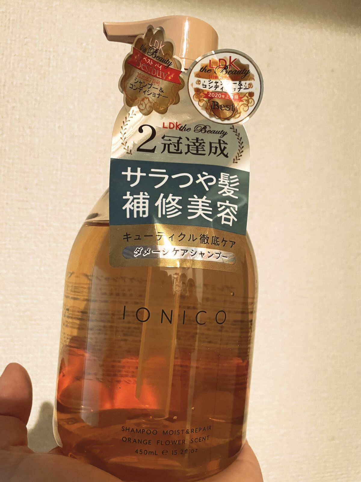 プレミアムイオン ダメージケアシャンプー (モイスト＆リペア) /IONICO/市販シャンプーを使ったクチコミ（1枚目）
