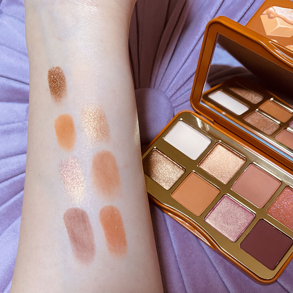 ソルテッド キャラメル ミニ アイシャドウ パレット/Too Faced/アイシャドウパレットを使ったクチコミ（3枚目）