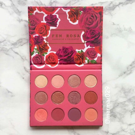 Fem Rosa Karrueche - Pressed Powder Shadow Palette - She/ColourPop/アイシャドウパレットを使ったクチコミ(1枚目)
