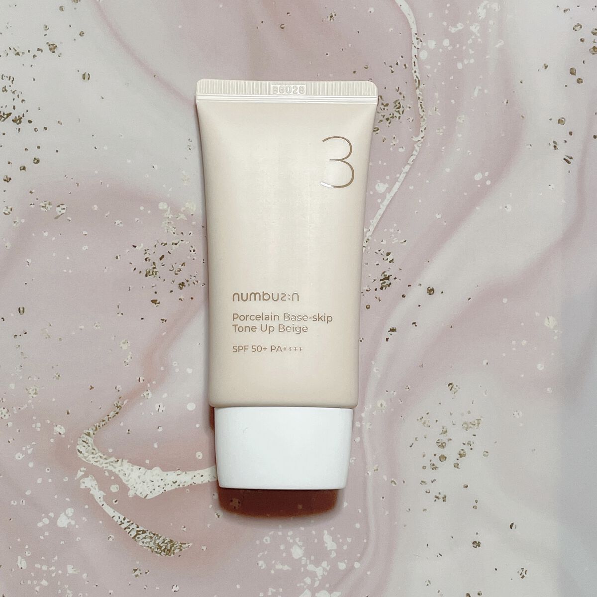 3番 ノーファンデ陶器肌トーンアップクリーム/numbuzin/化粧下地を使ったクチコミ（1枚目）