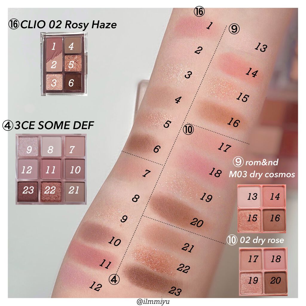 あなたはどっち派？CLIO・rom&nd・dasique・unleashiaのアイ